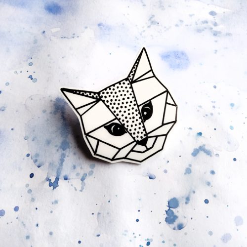 brož origami cat